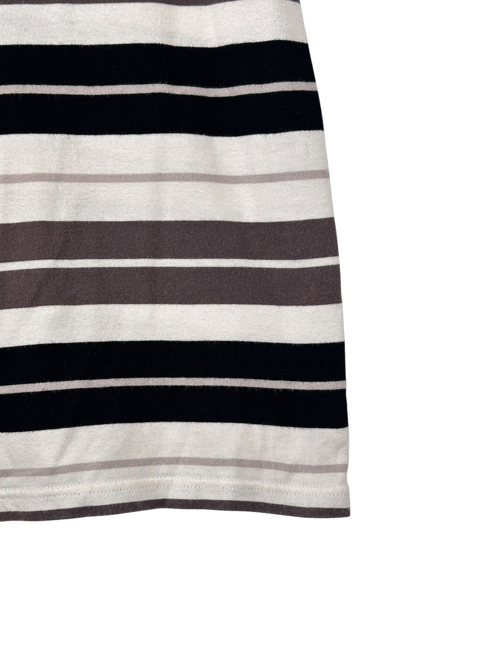Vintage Burberry Black Label White Striped Tee
