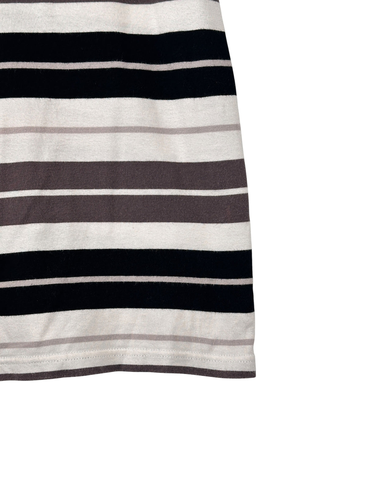 Vintage Burberry Black Label White Striped Tee
