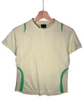 Nike Sphere Dry 2000s Panelled Cream Green Zip T-Shirt