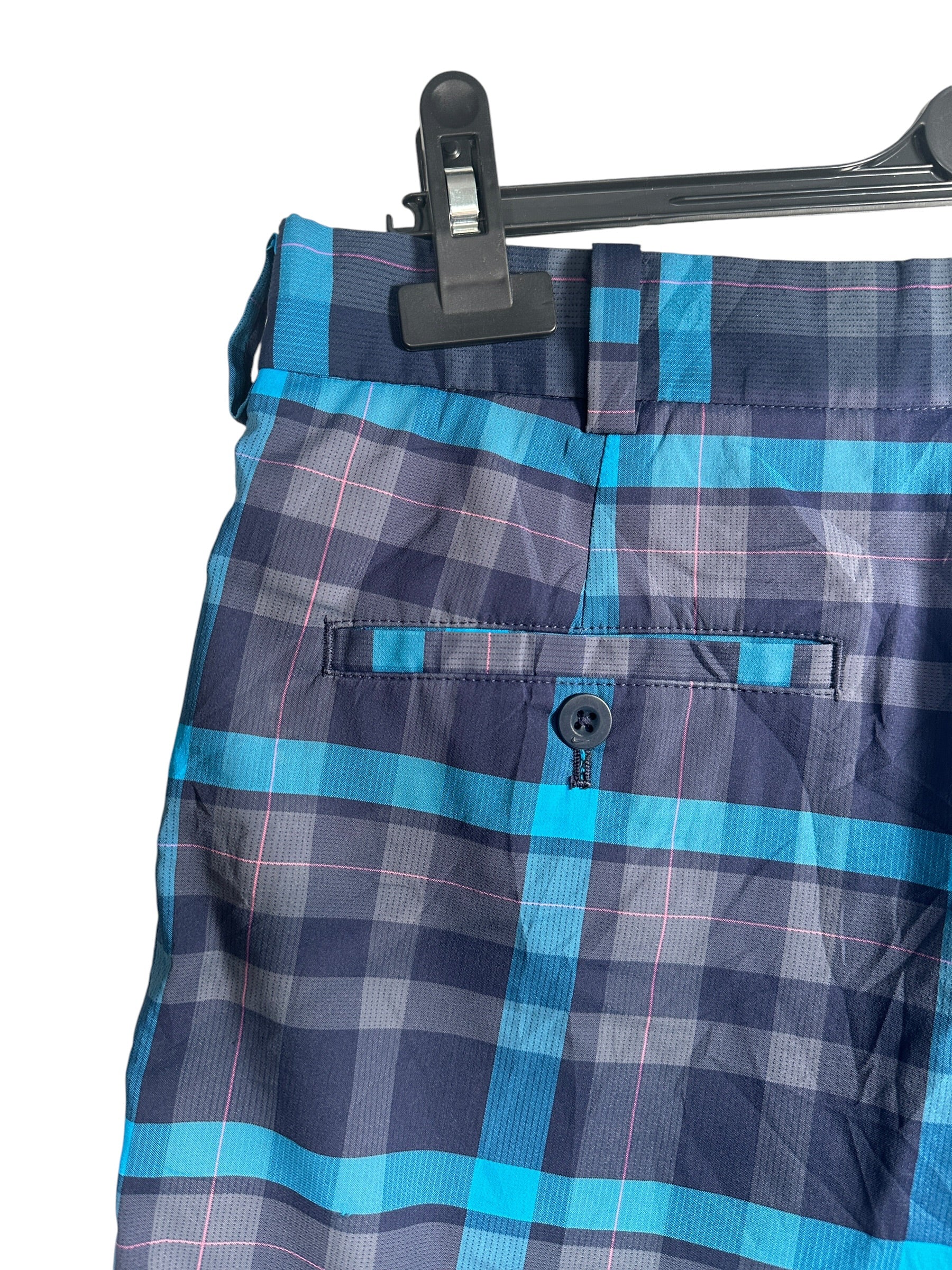 Nike Vintage Plaid Blue Shorts