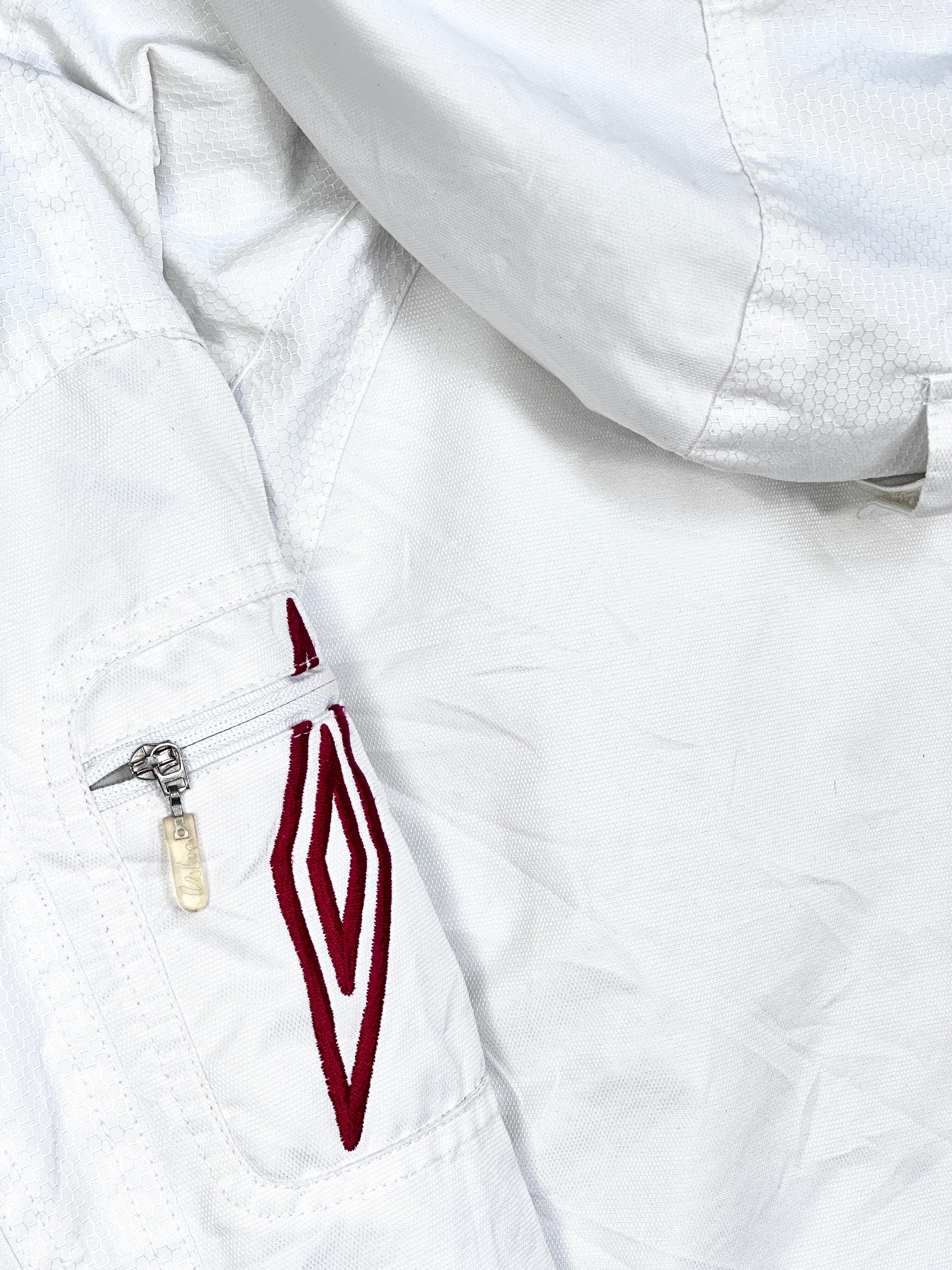 Umbro Vintage White Red Ski Coat