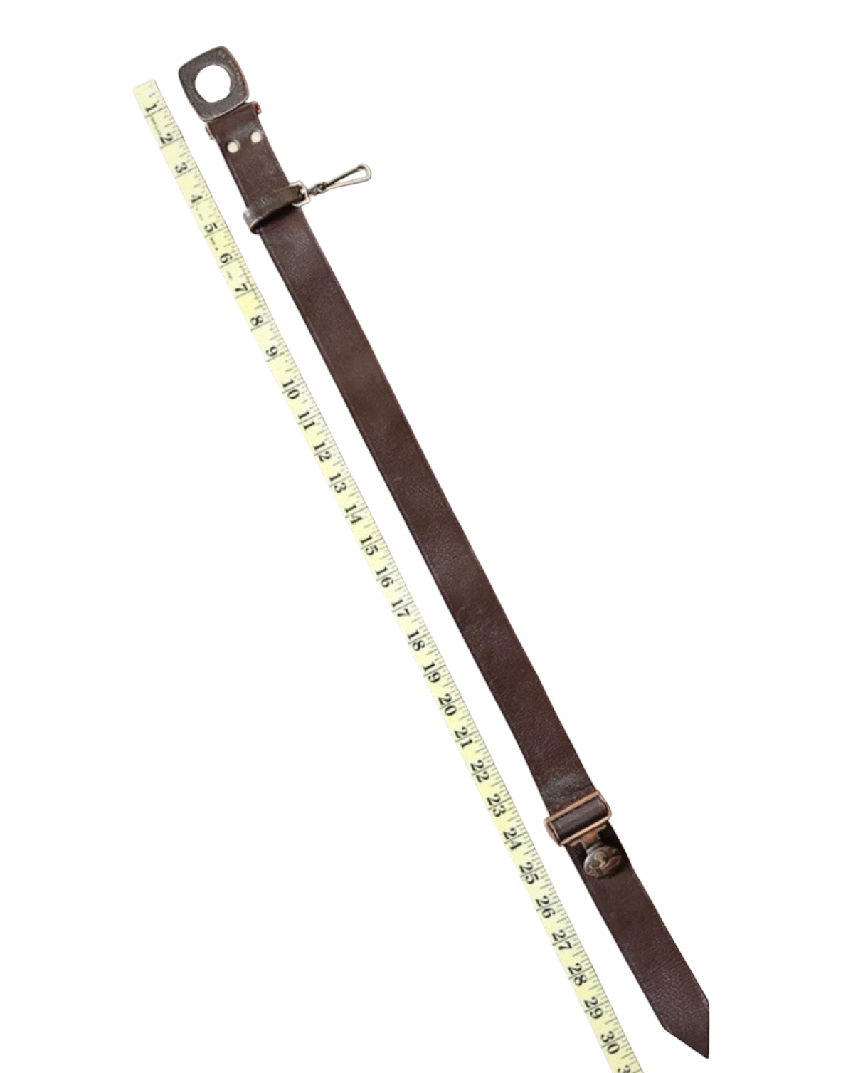 Mackenzie Brown Leather Belt with Boy Scouts Buckle - 26W