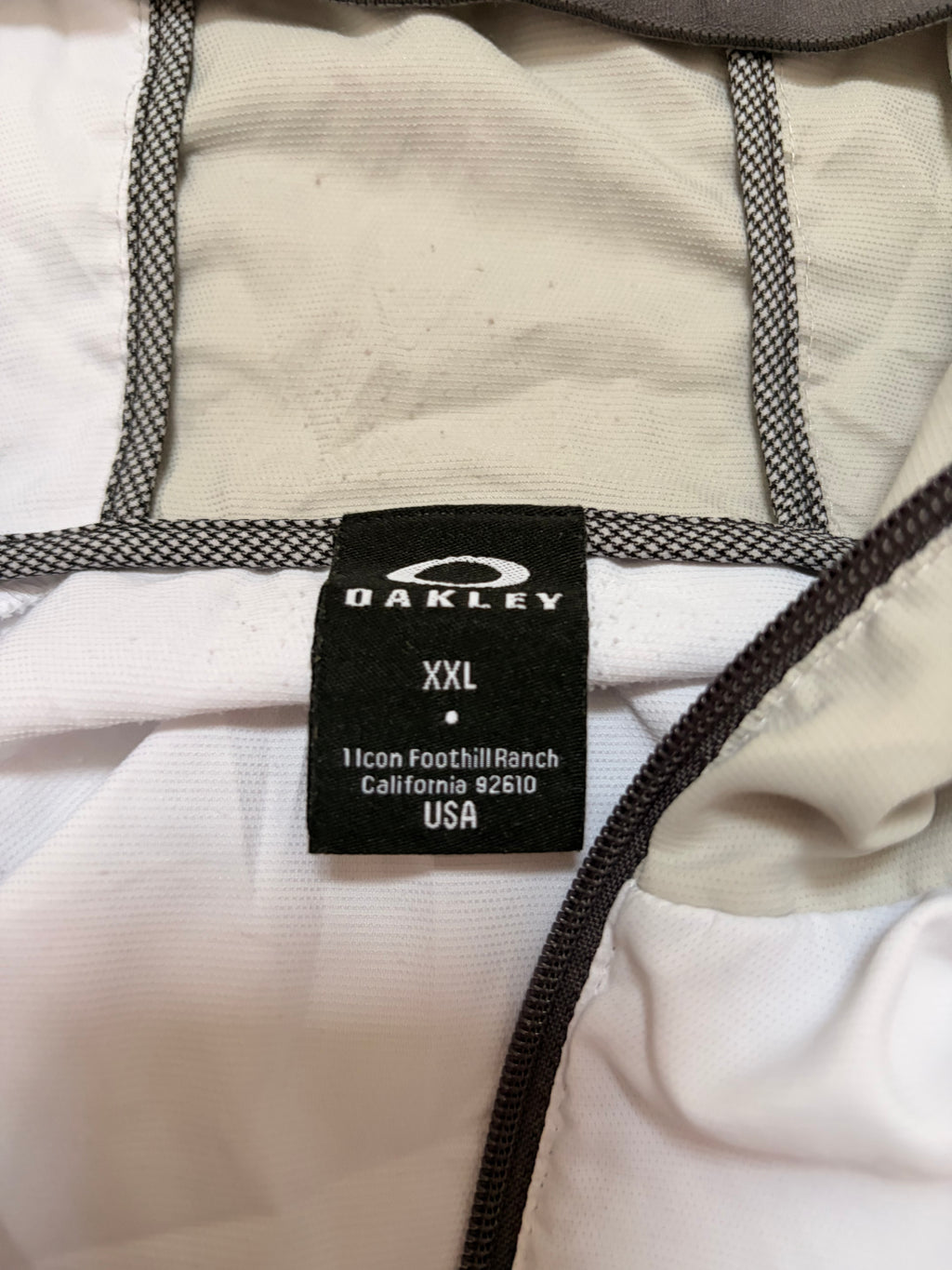 Oakley Grey & White Panelled Technical Jacket
