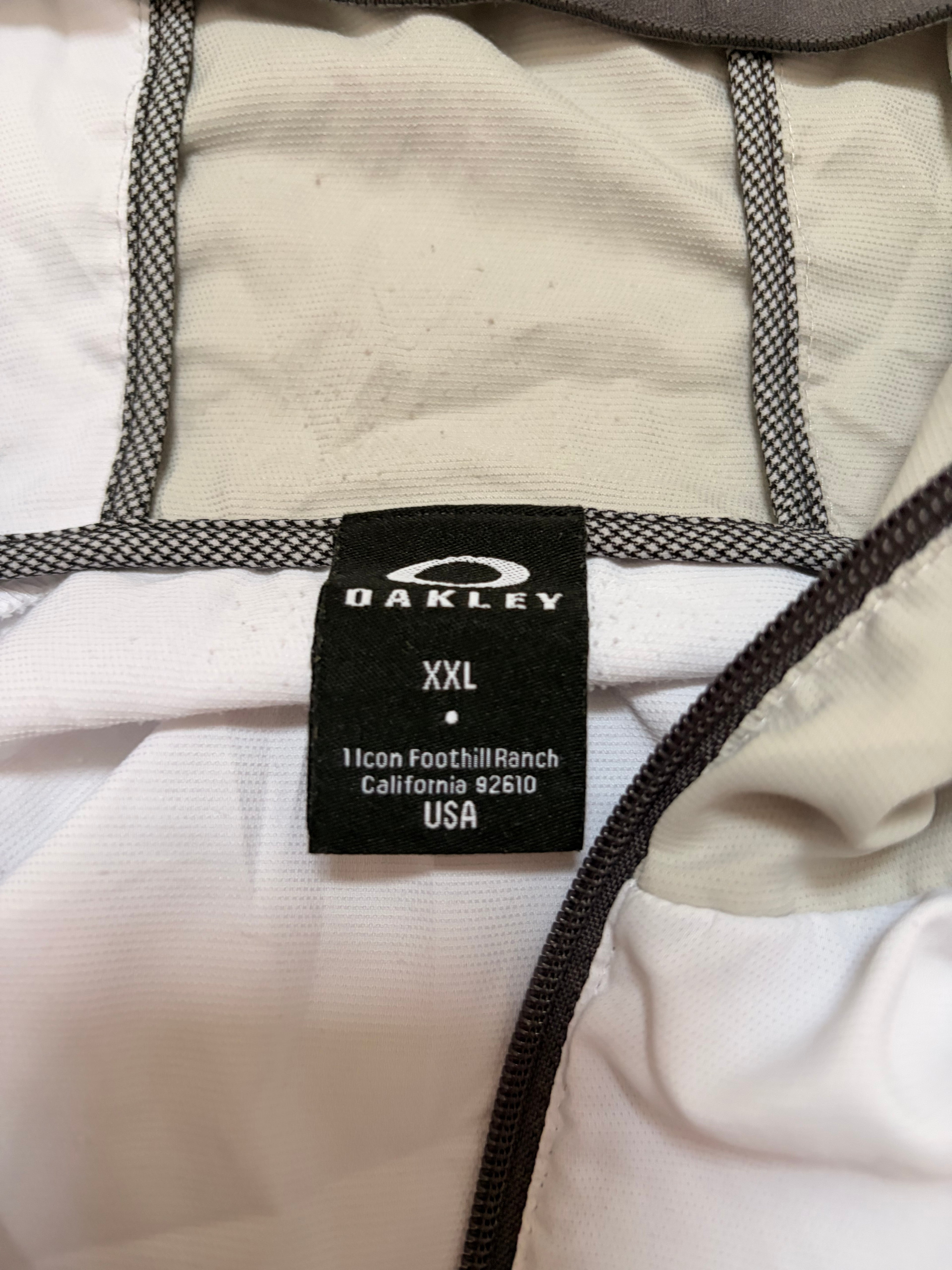 Oakley Grey & White Panelled Technical Jacket
