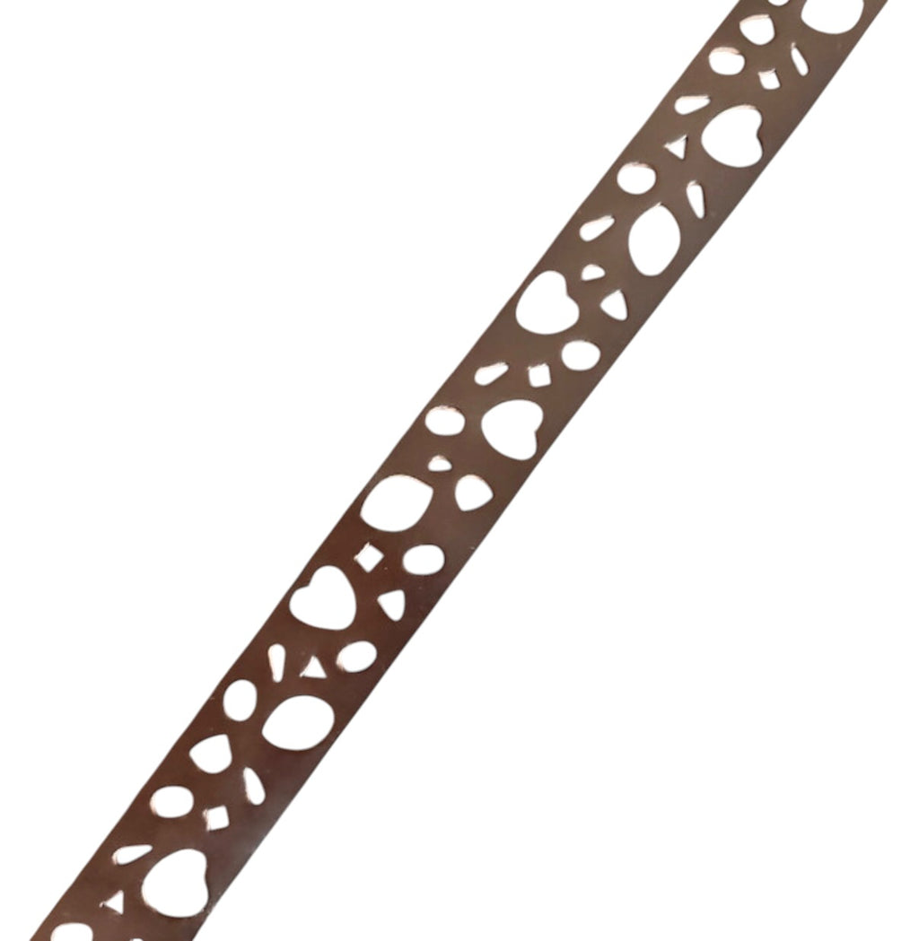Vintage Brown Cut Out Statement Leather Belt