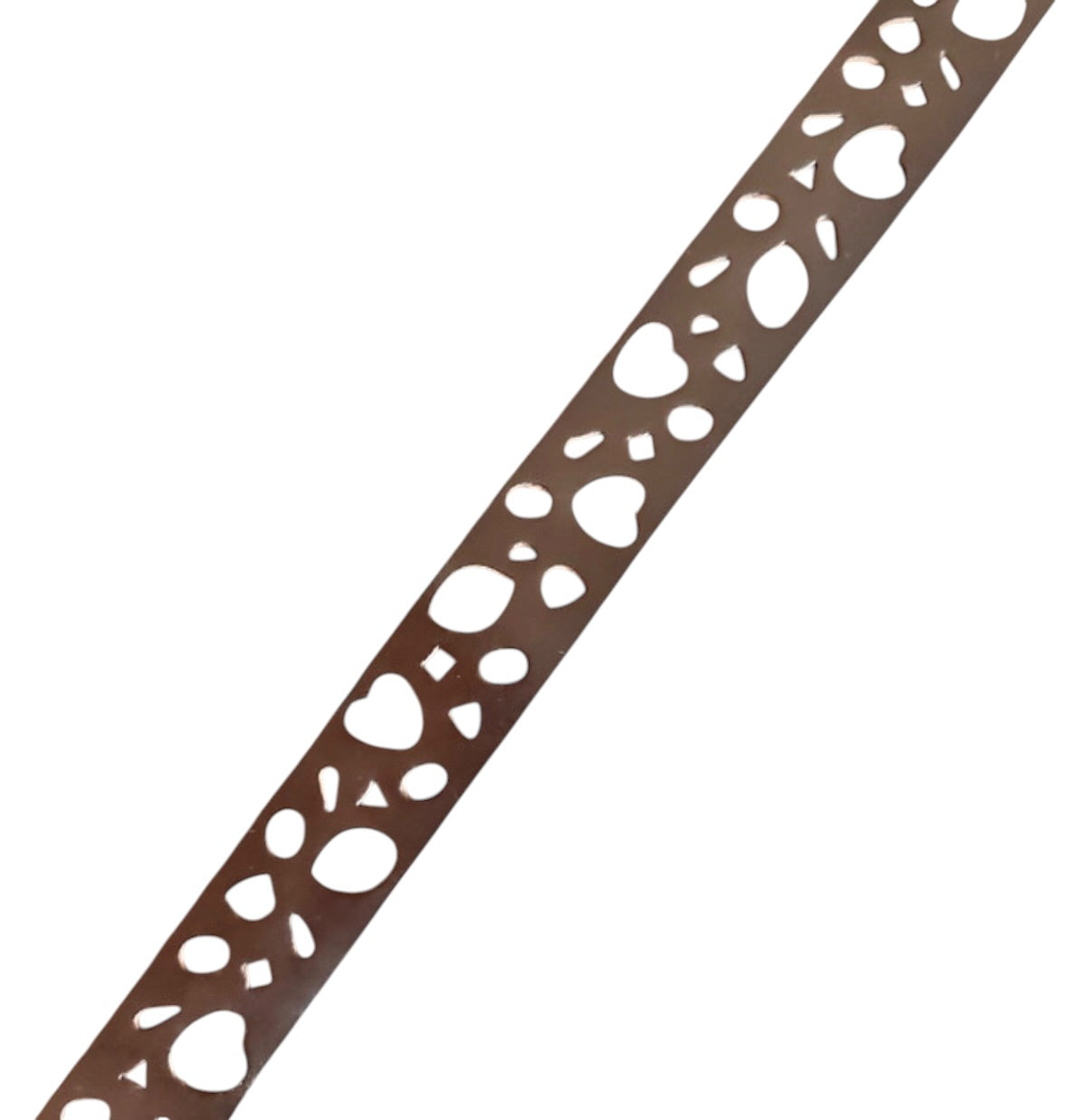 Vintage Brown Cut Out Statement Leather Belt