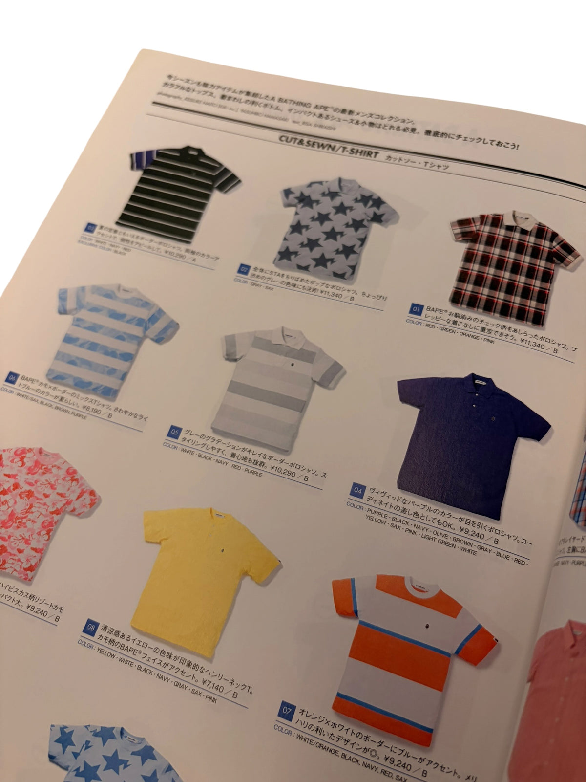 Vintage BAPE 2008 Summer Collection Magazine With Sticker page