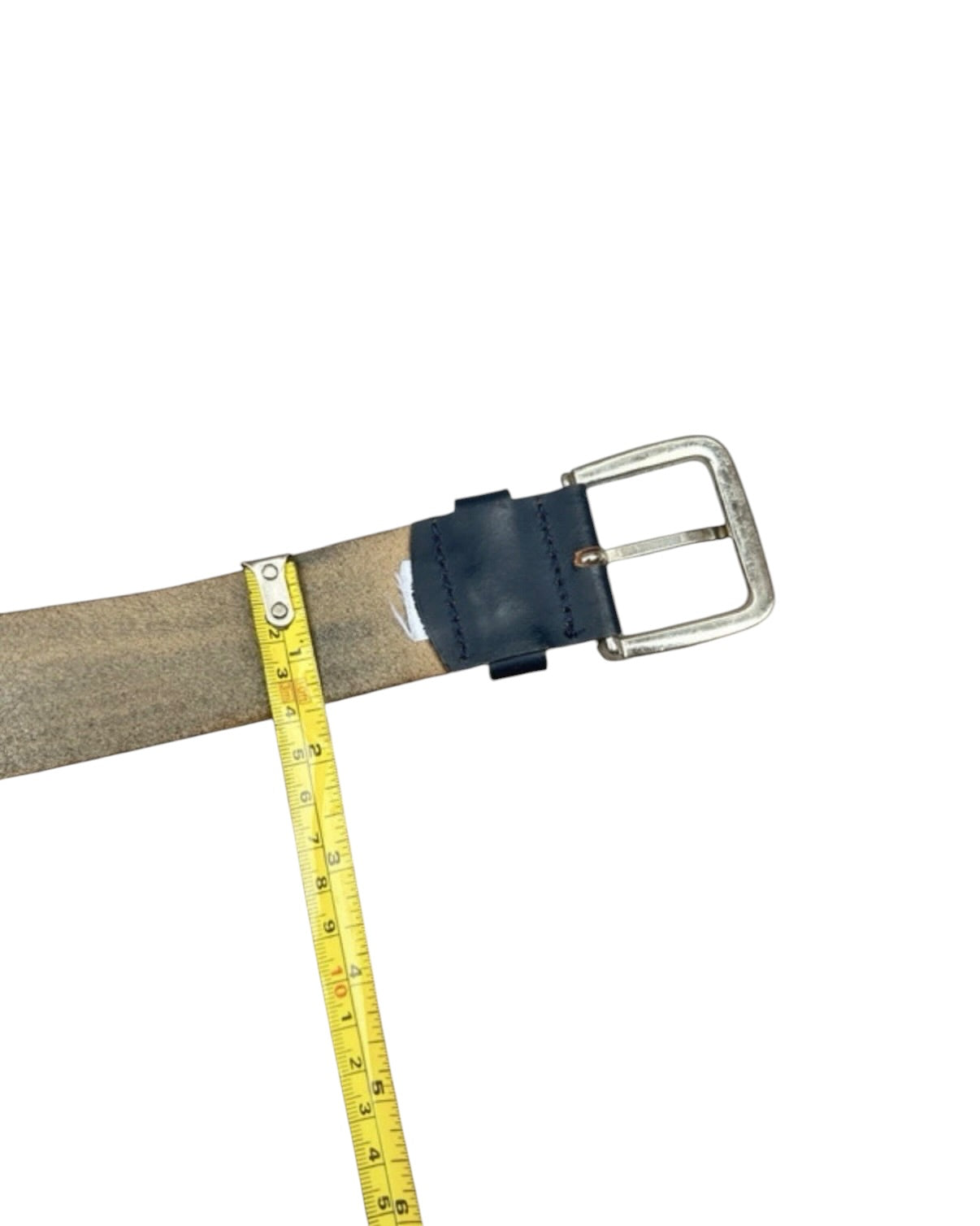 Vintage Esprit Navy Classic Leather Belt - 32W