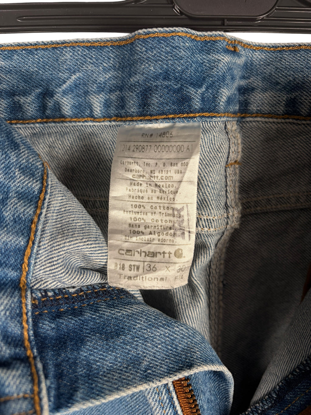 Carhartt Vintage Distressed Blue Jorts