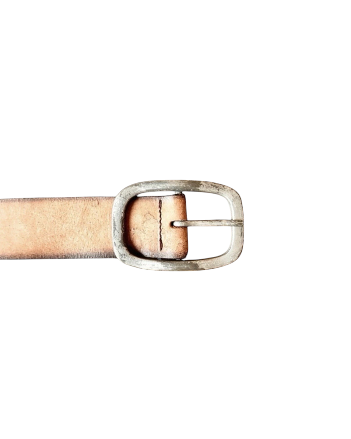Vintage Brown Leather Western Studded Belt - 42W