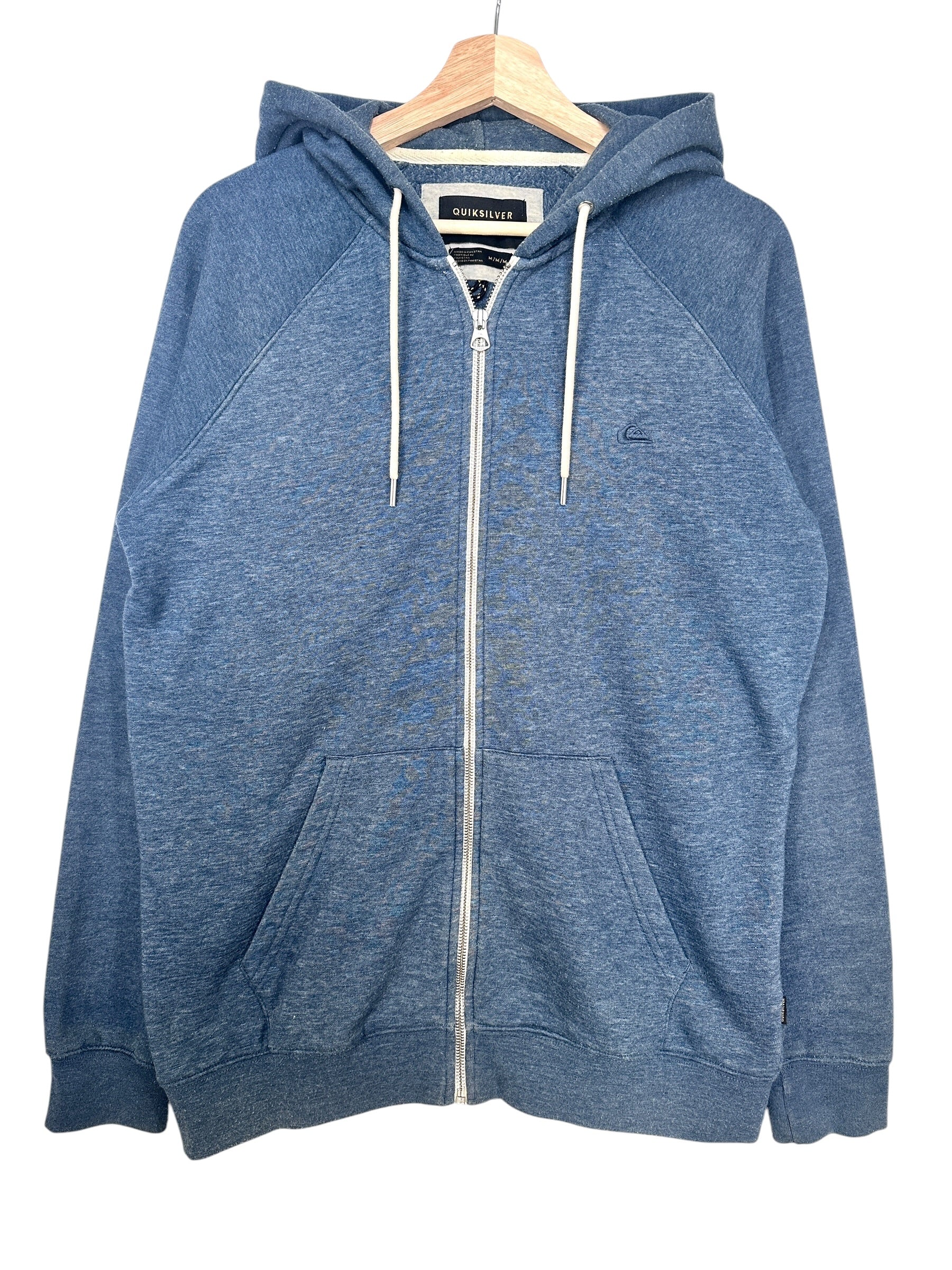 Quicksilver Vintage Blue Zip Up Hoodie