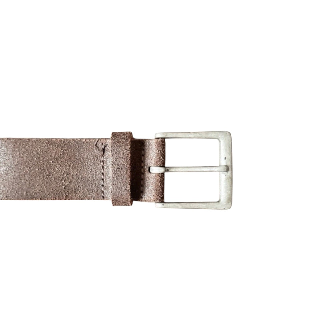 Vintage Brown Contrast Leather Belt