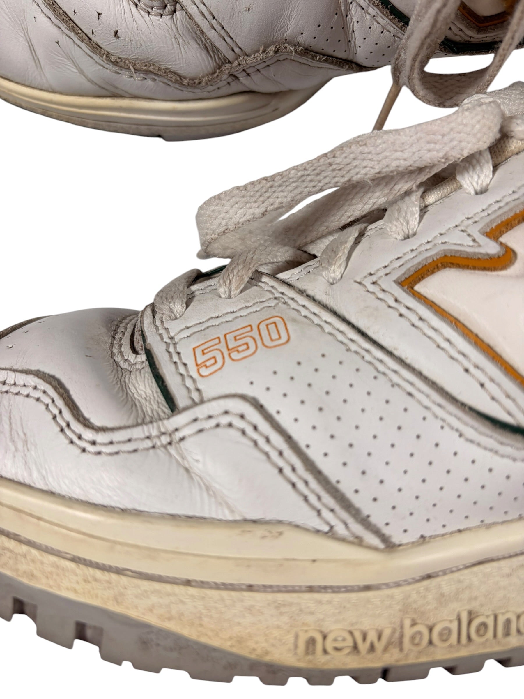 New Balance Vintage 550s White & Green Trainers