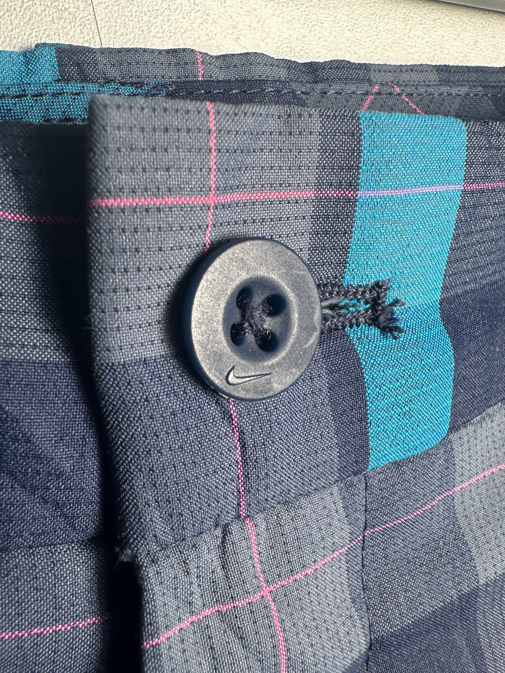 Nike Vintage Plaid Blue Shorts