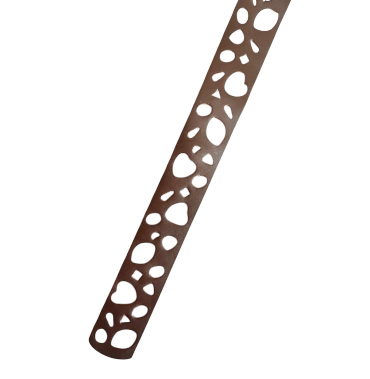 Vintage Brown Cut Out Statement Leather Belt