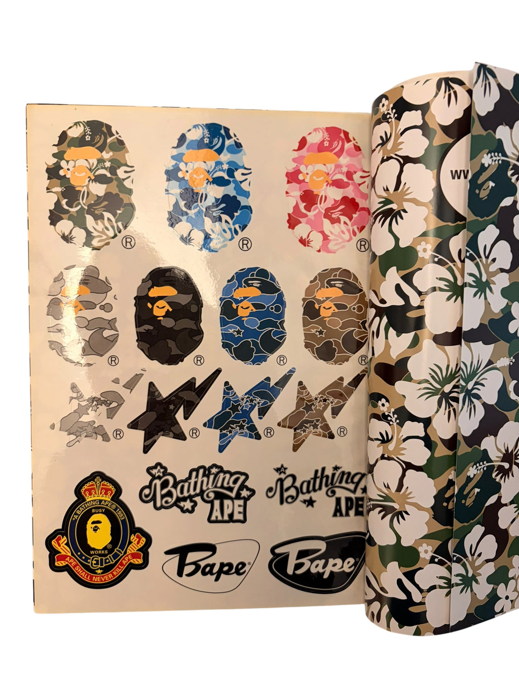 Vintage BAPE 2008 Summer Collection Magazine With Sticker page