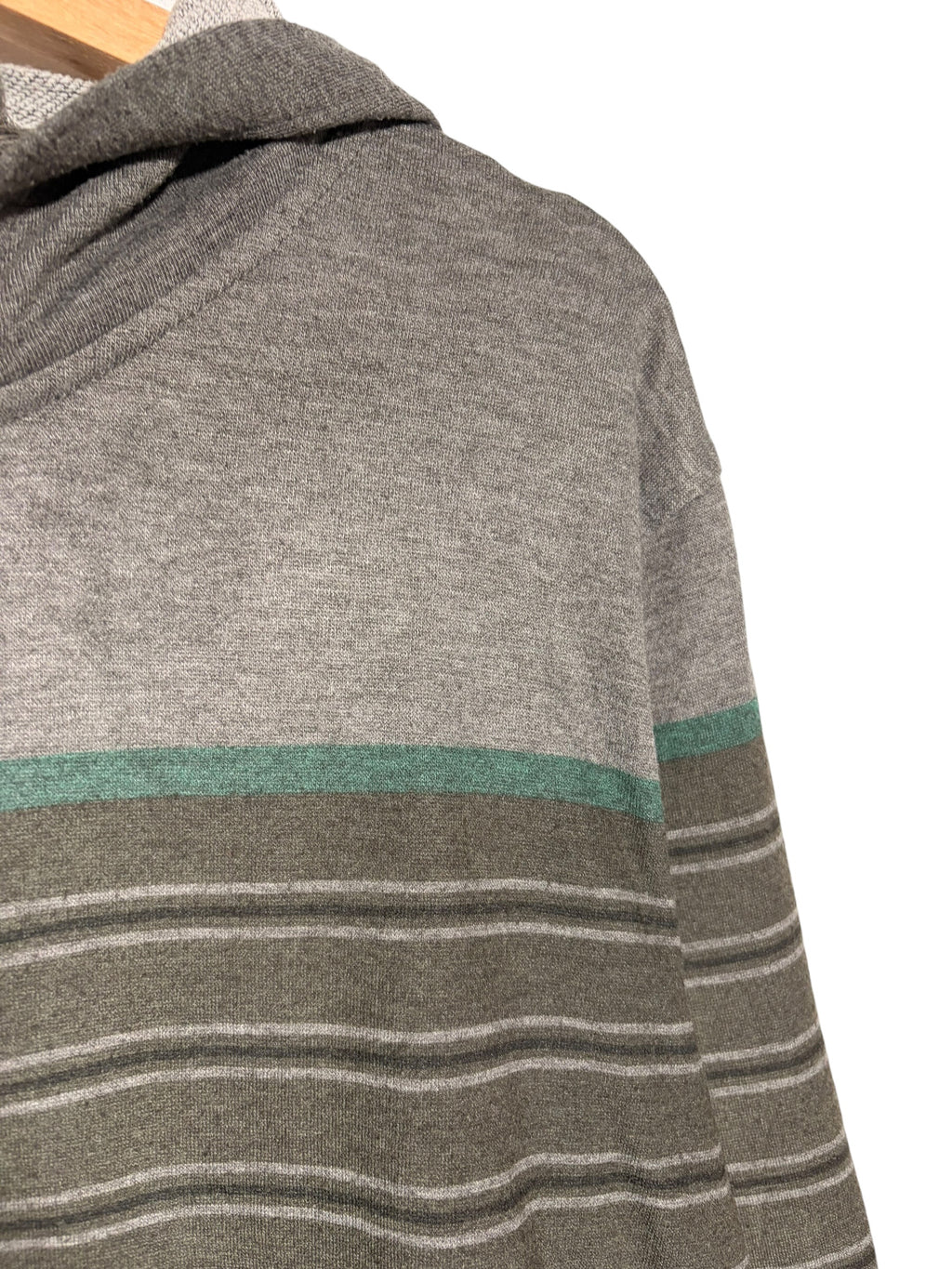 Oakley Vintage Japanese Striped Grey Hoodie