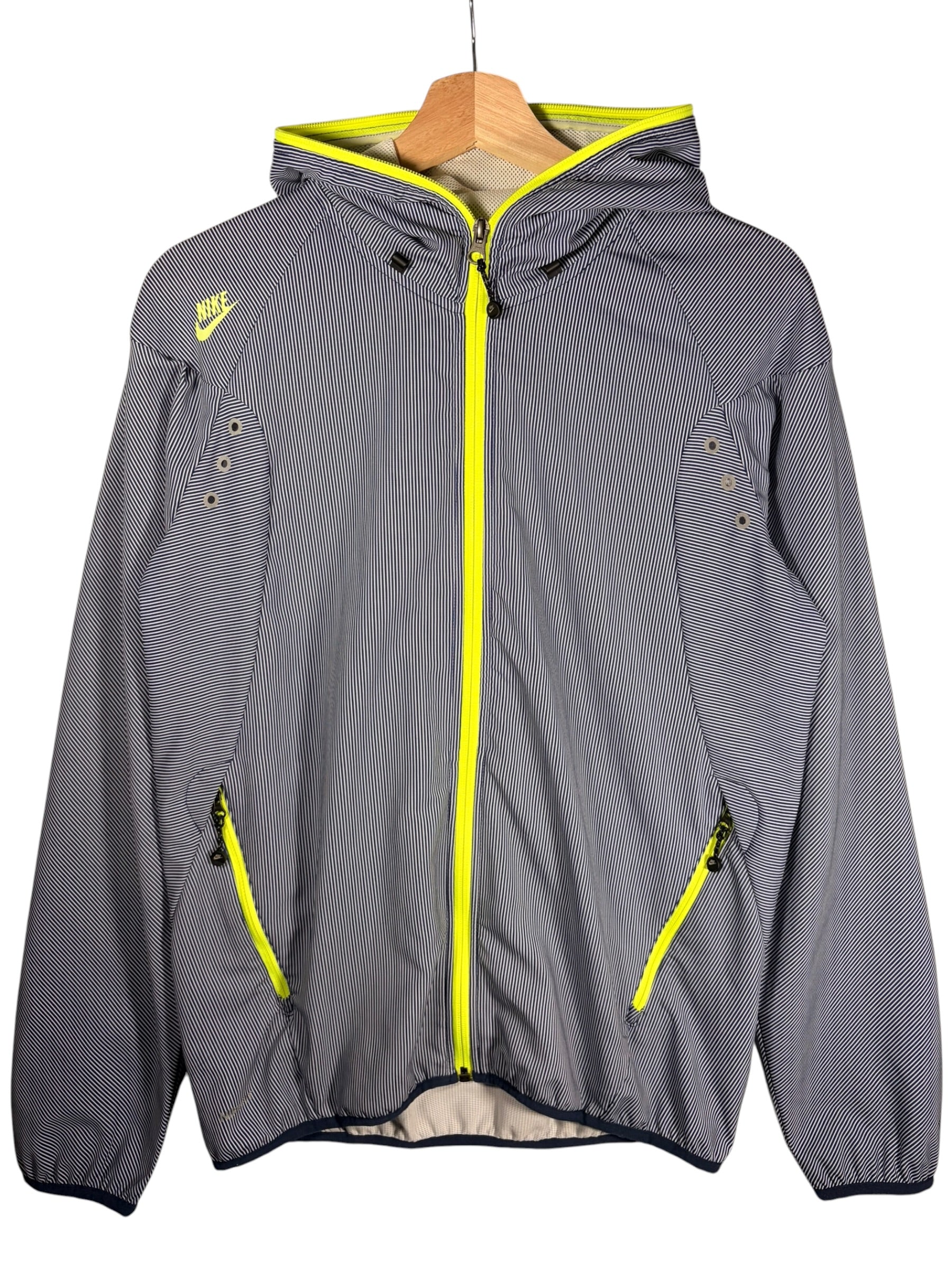 Nike Vintage 2000s Striped Blue Ninja Zip Jacket
