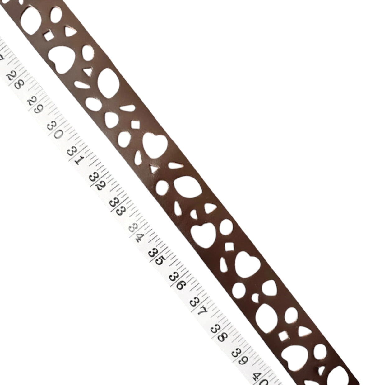 Vintage Brown Cut Out Statement Leather Belt