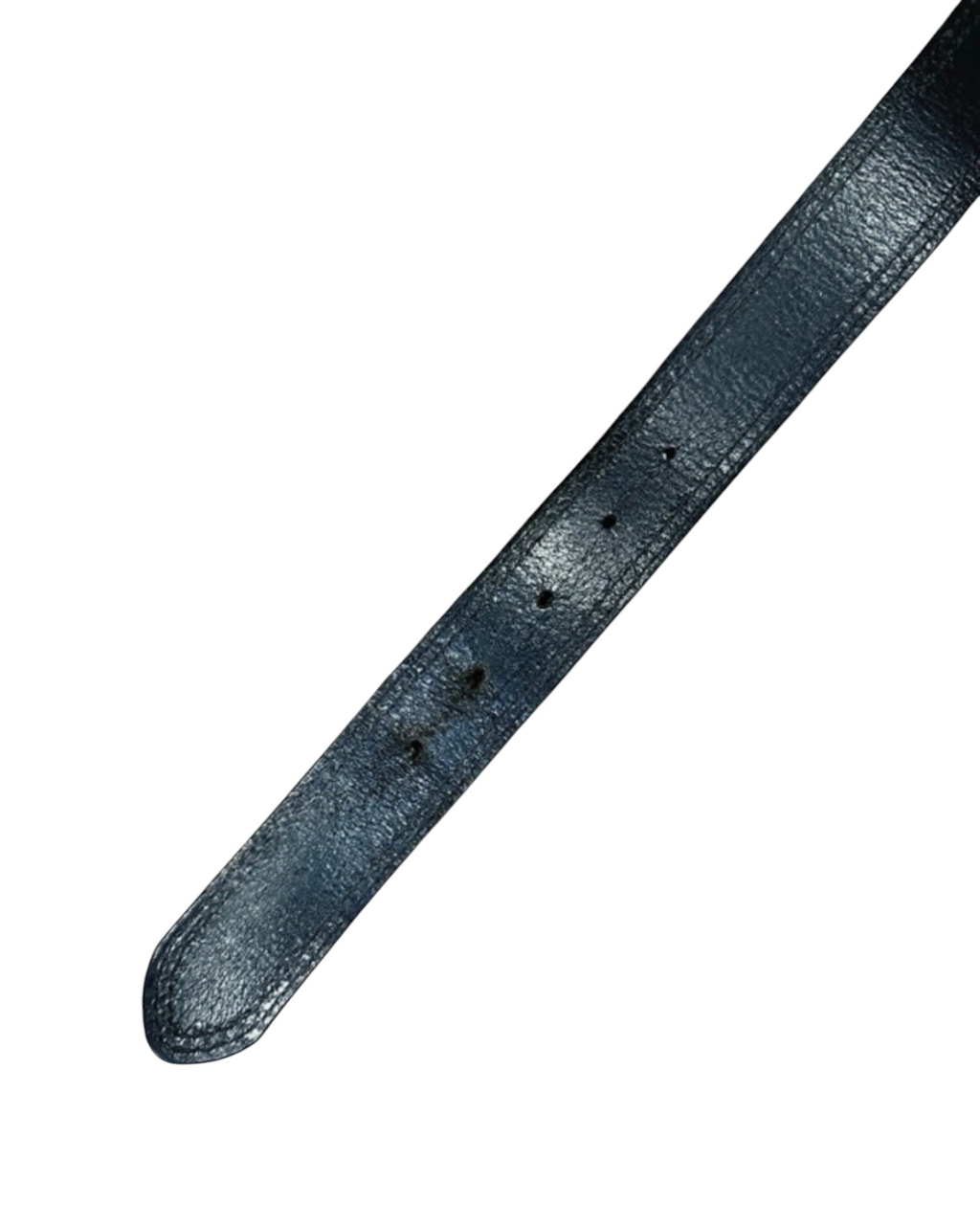 Vintage Ted Baker Leather Black Belt with Stitching - 34