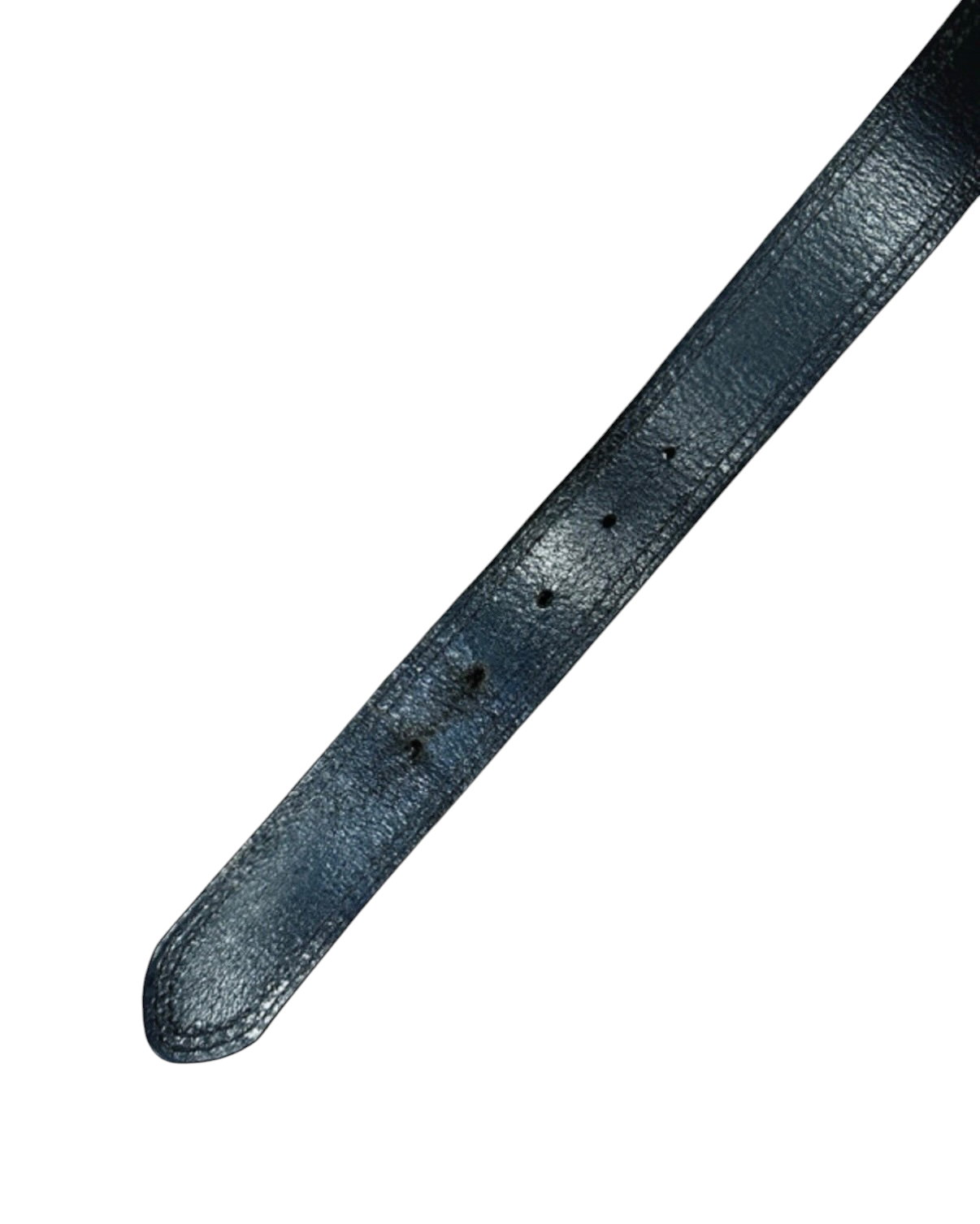 Vintage Ted Baker Leather Black Belt with Stitching - 34