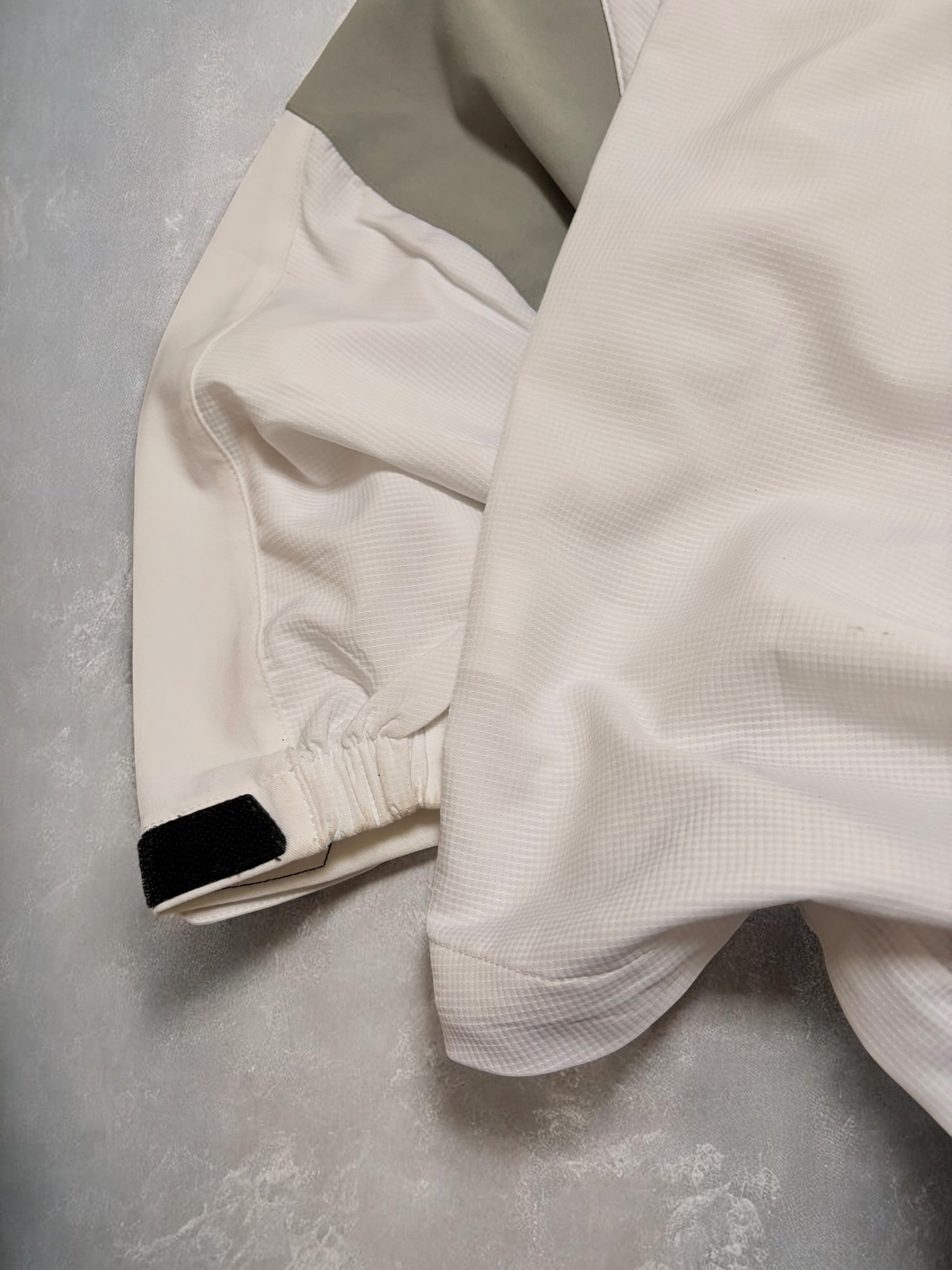 Vintage Early 2000s Nike Sphere Dry White & Grey Trim Technical Jacket