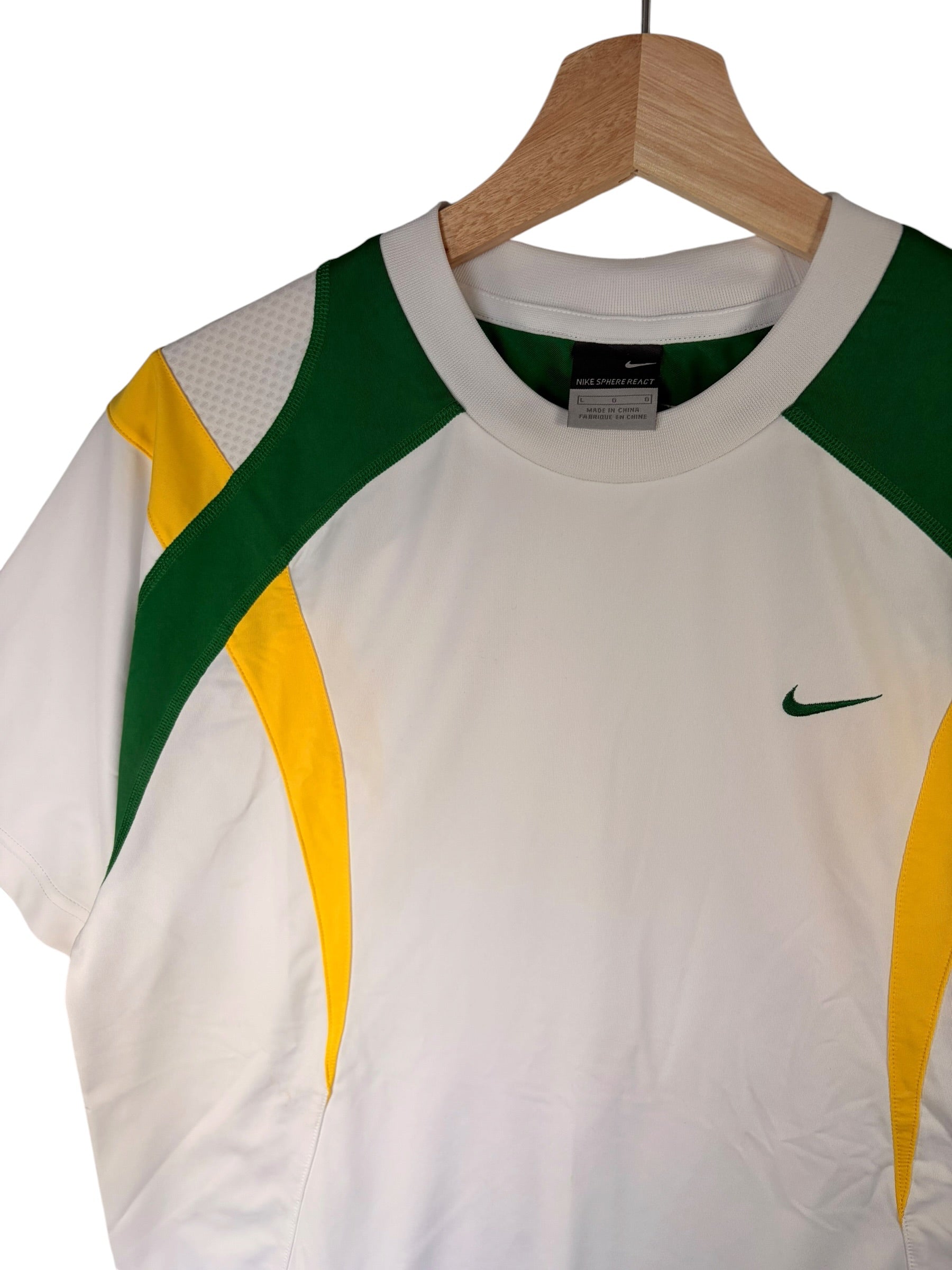 Nike Sphere React Panelled White Tee