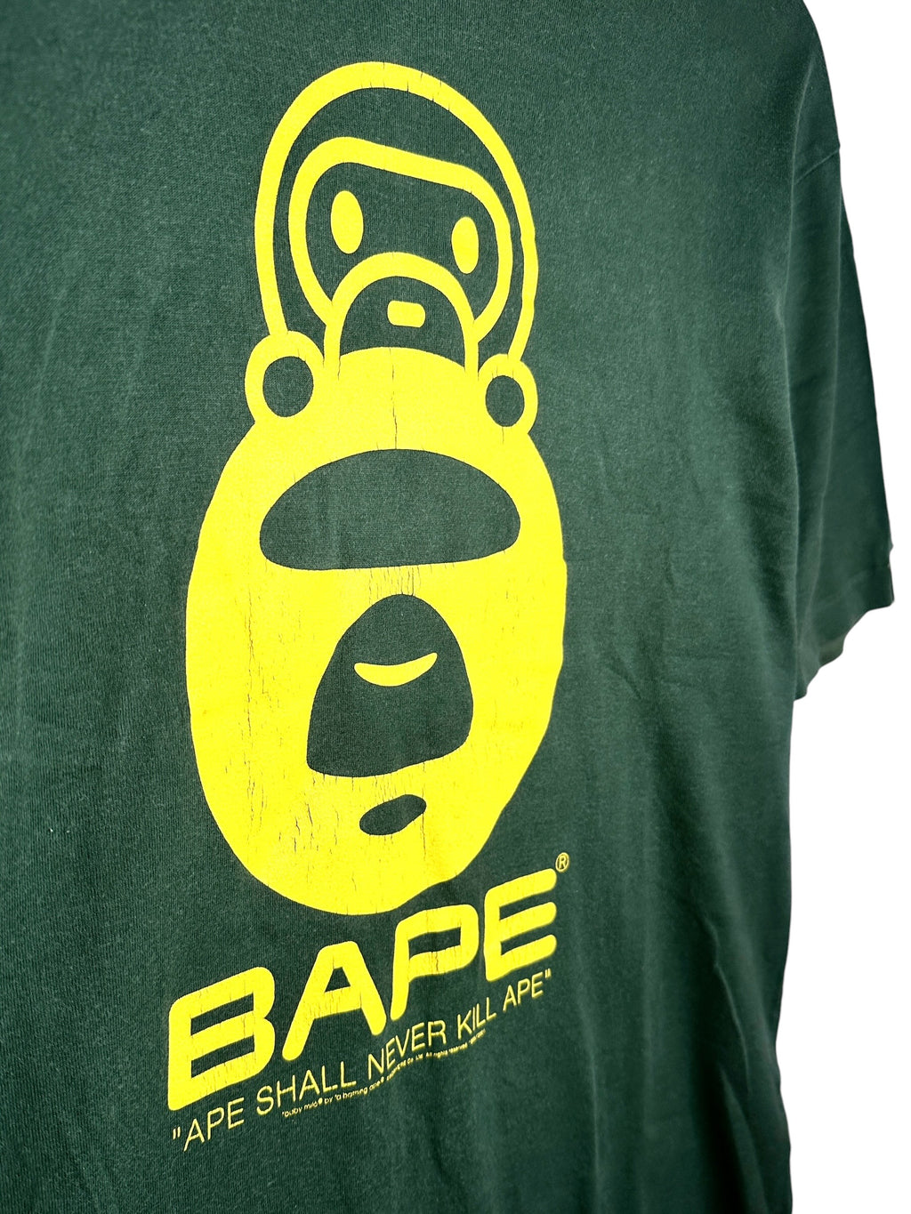 BAPE Vintage 90s Baby Milo Green Tee
