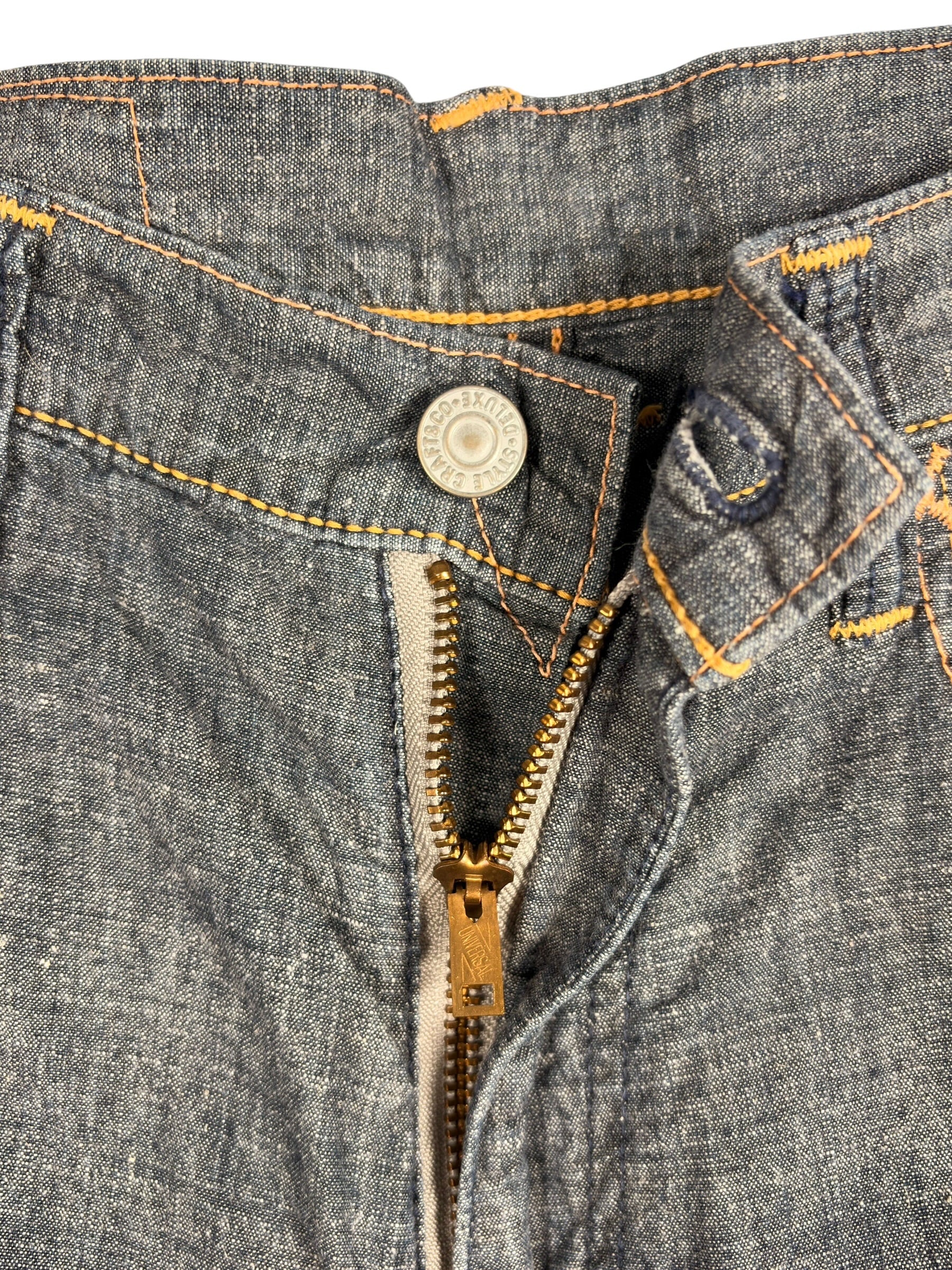 Evisu Vintage Premium Navy Jorts
