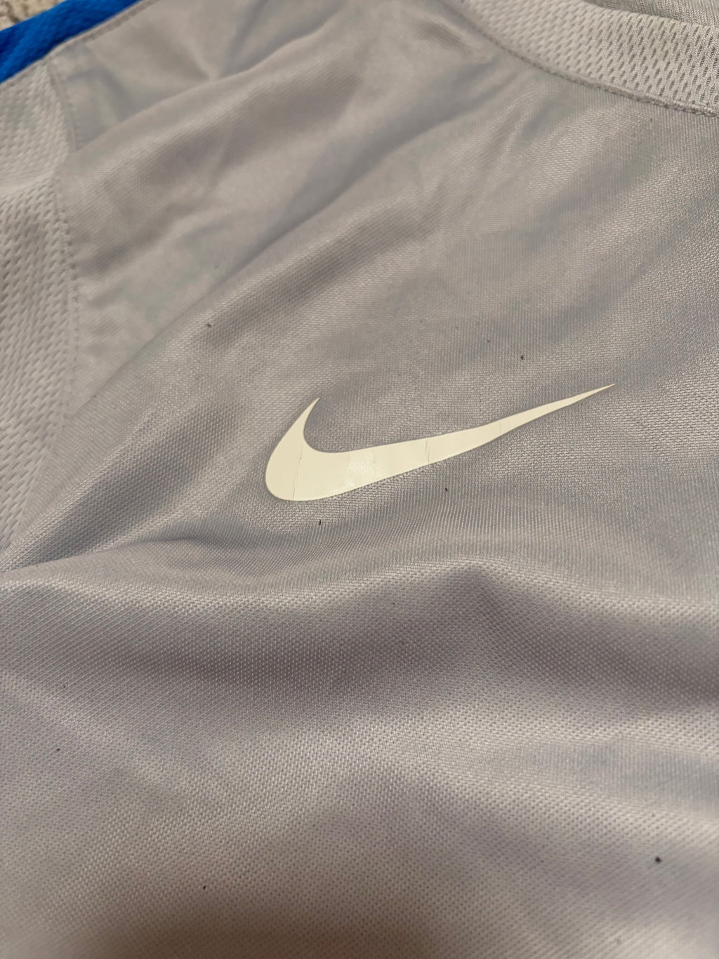 Nike Inter Milan Grey & Blue Panelled Tee