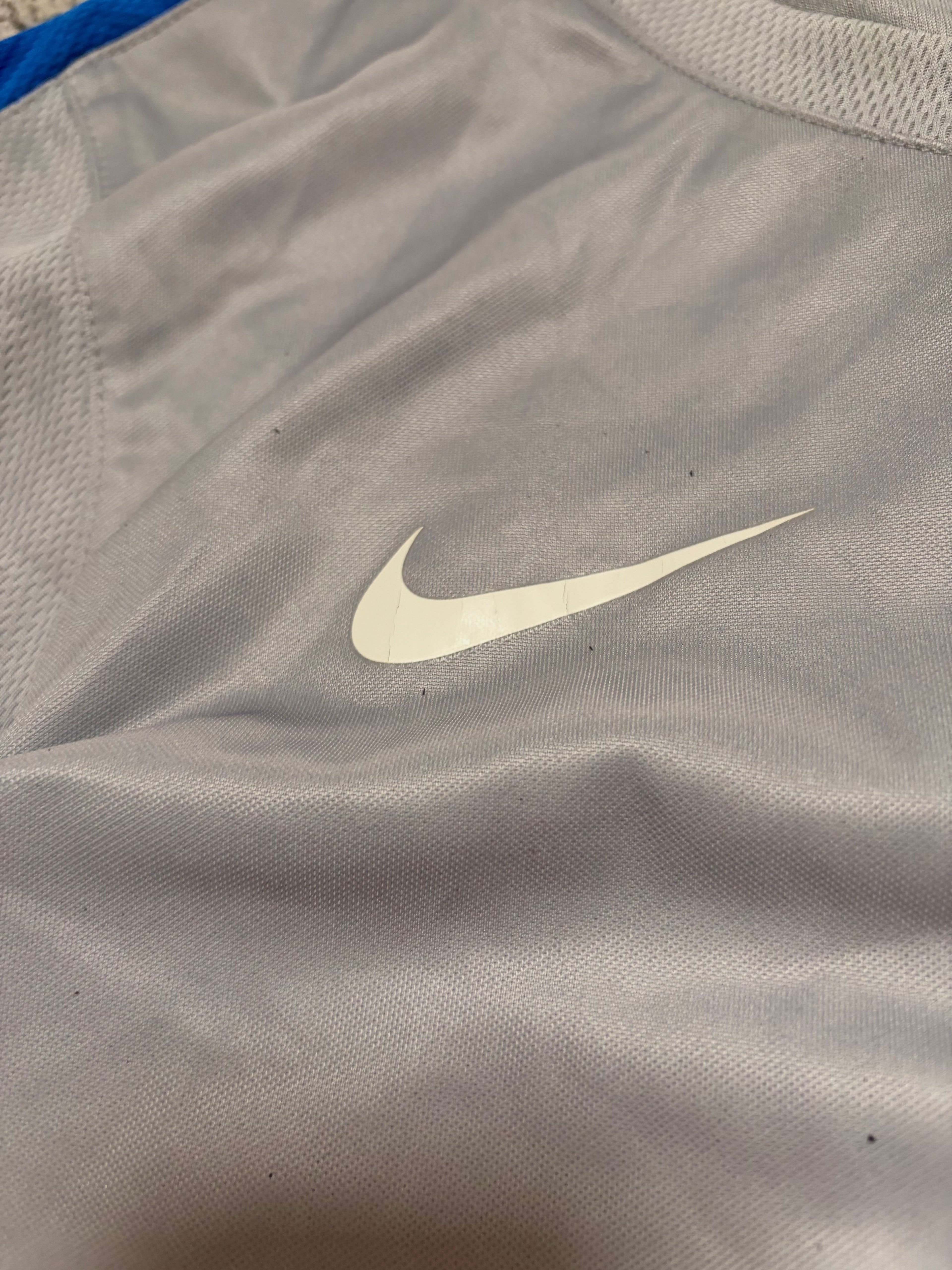 Nike Inter Milan Grey & Blue Panelled Tee
