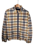Stüssy Vintage Plaid Zip Yellow Collared Jacket