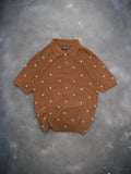 Stussy Vintage Brown Monogram Polo Shirt