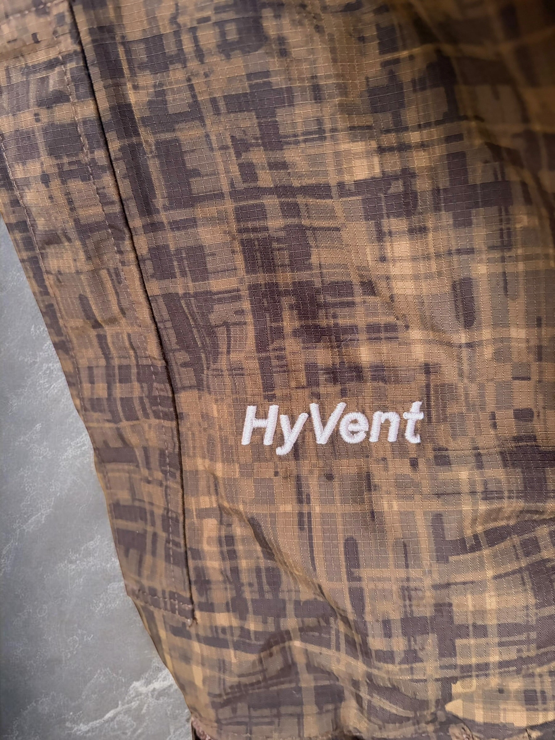 Vintage The North Face Brown Plaid Technical Ski Jacket