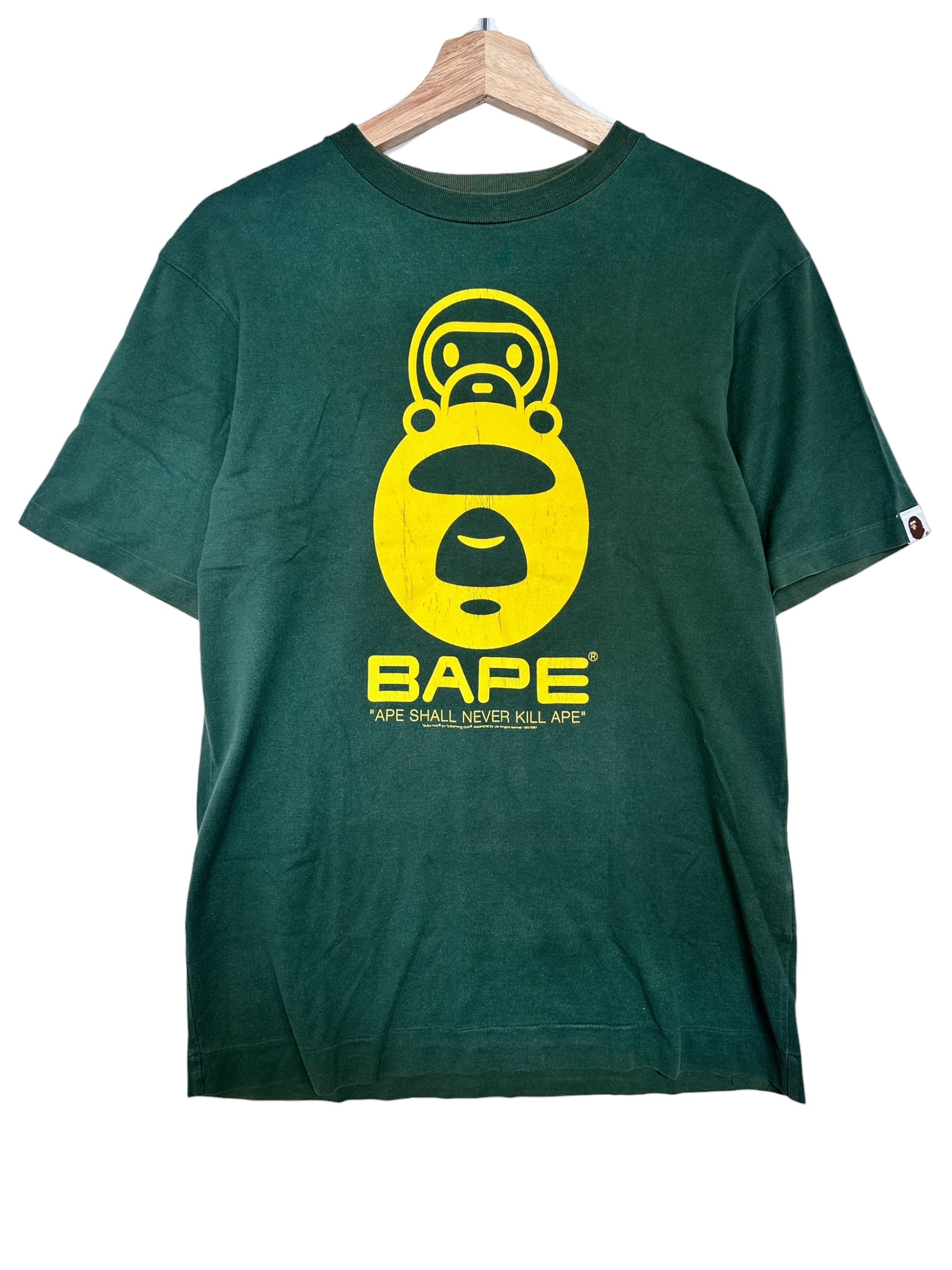 BAPE Vintage 90s Baby Milo Green Tee