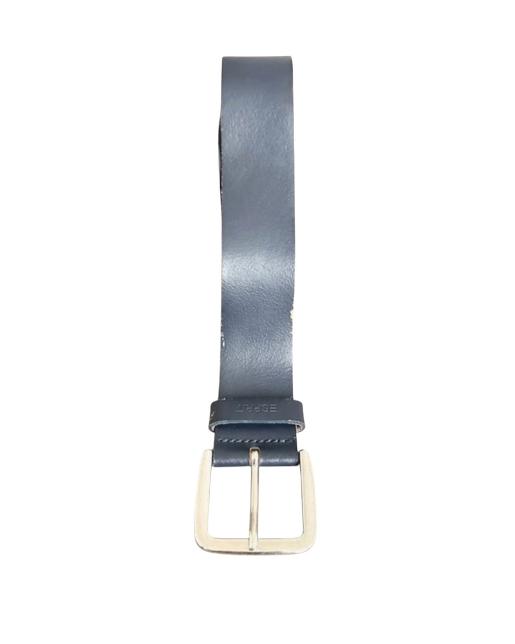 Vintage Esprit Navy Classic Leather Belt - 32W
