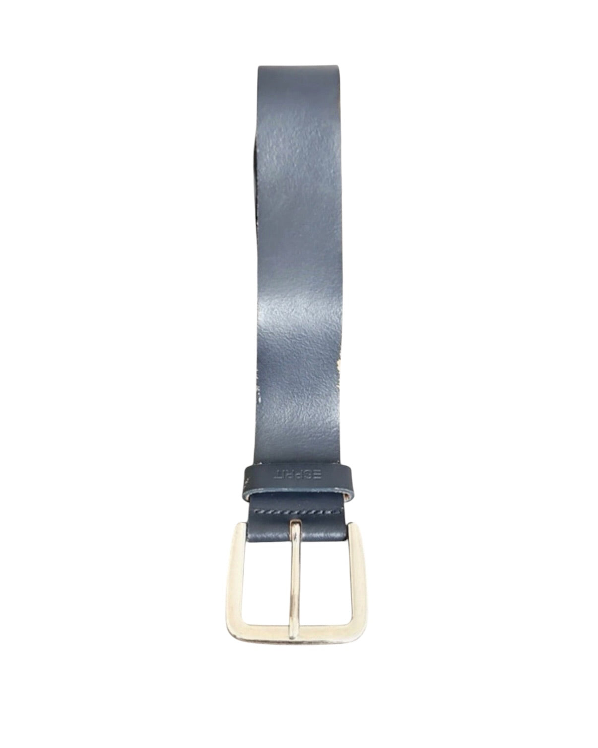 Vintage Esprit Navy Classic Leather Belt - 32W