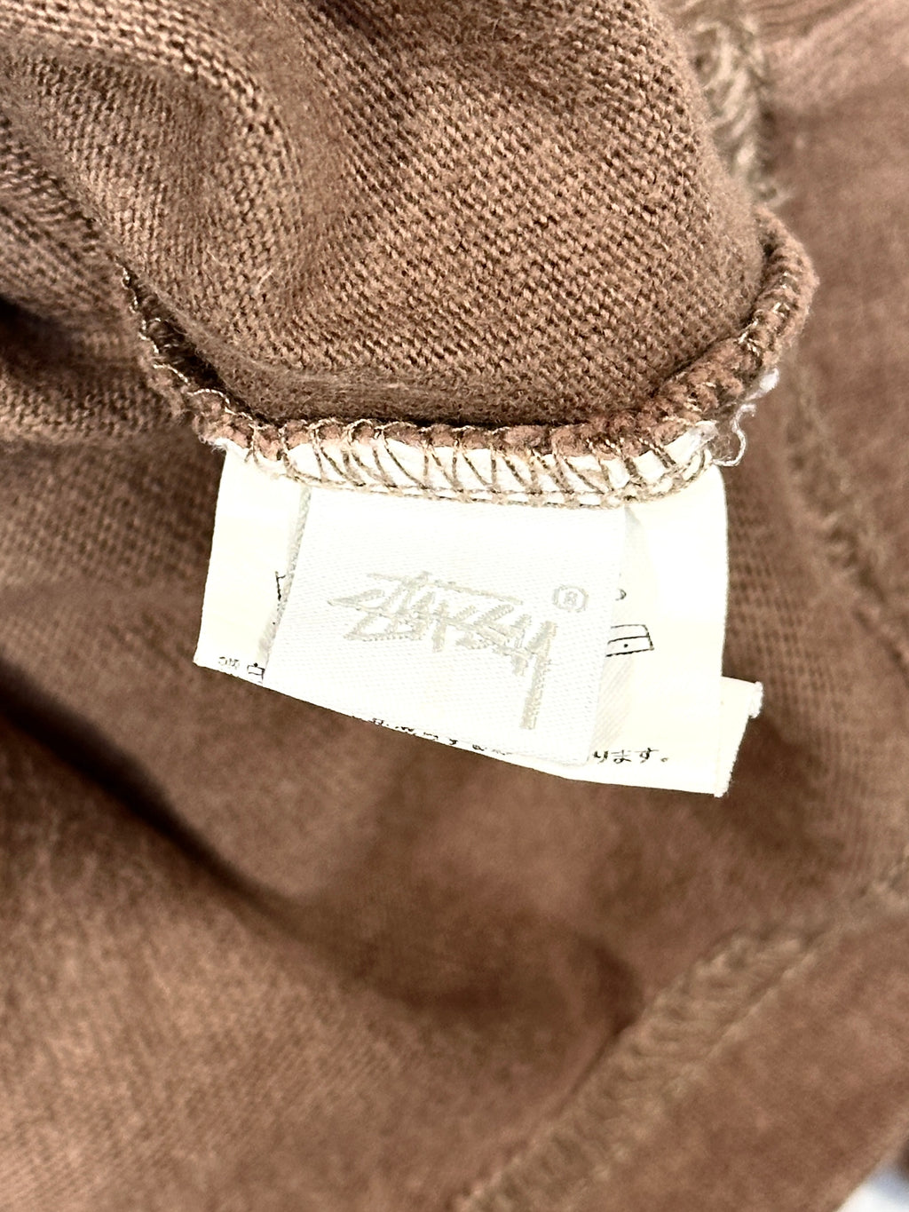 Stussy Spellout Brown Green Longsleeve