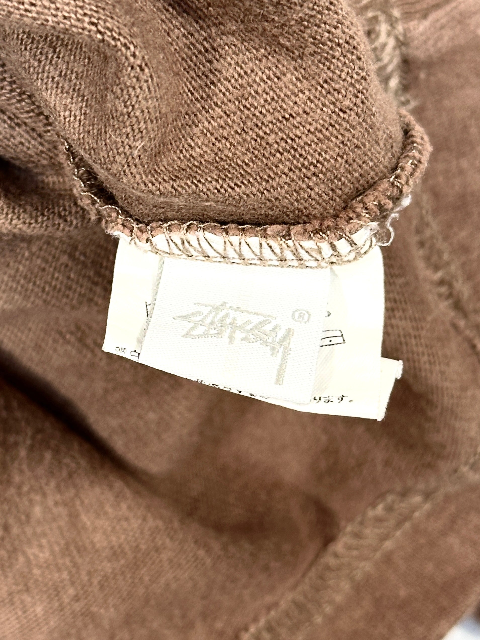 Stussy Spellout Brown Green Longsleeve