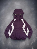 Columbia Vintage Panelled Purple White Technical Ski Coat