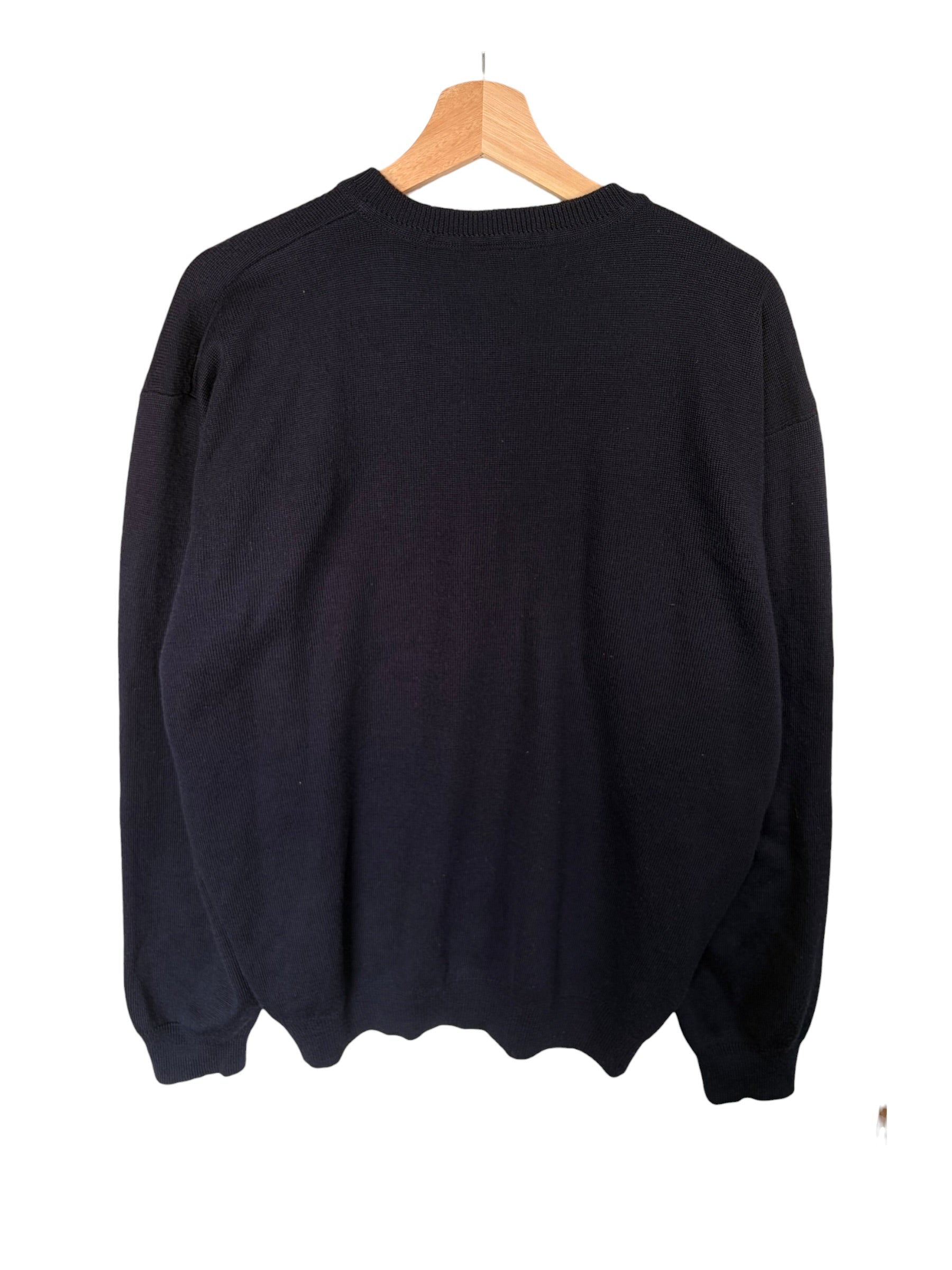 Lacoste Vintage Navy Crewneck Jumper