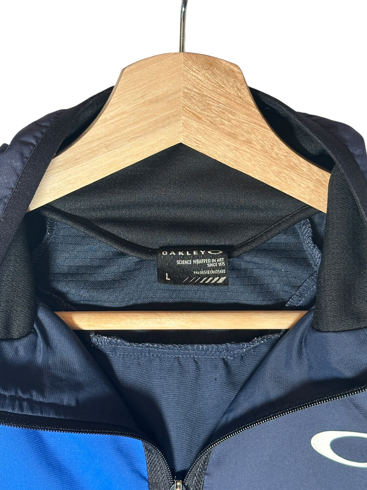 Vintage Oakley Navy & Blue Panelled Technical Jacket