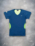 Nike Sphere React Blue & Green Snakeskin Panelled Tee