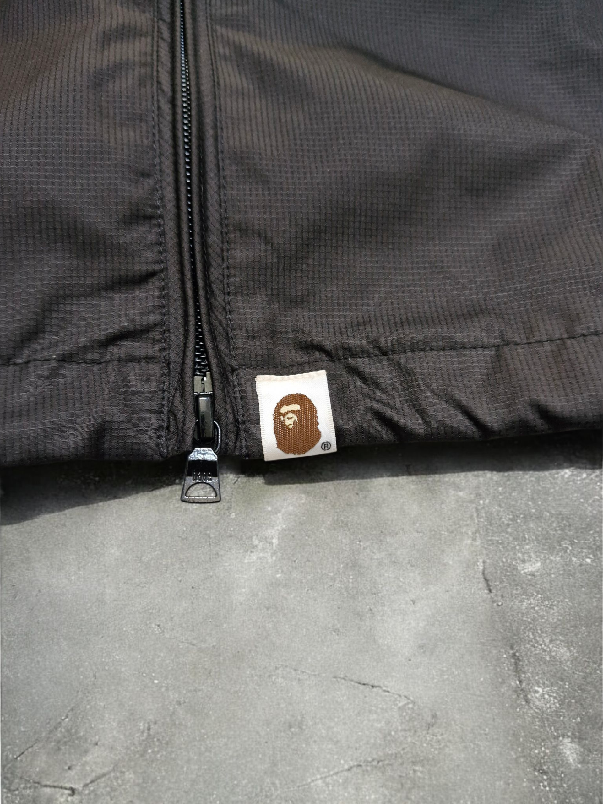 BAPE Vintage Black & Grey Panelled Technical Jacket