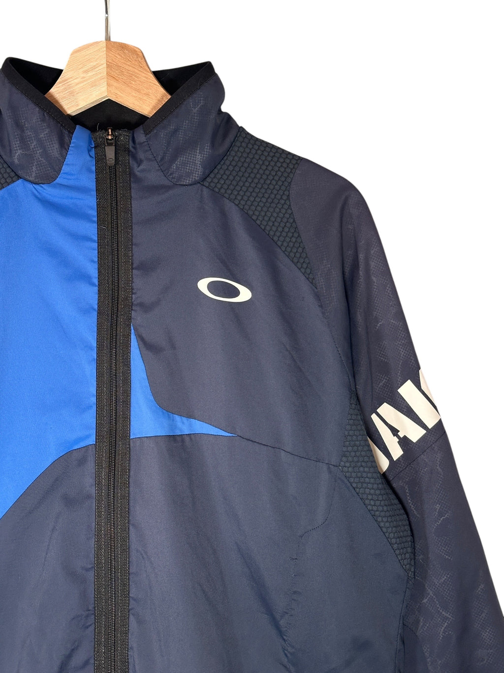 Vintage Oakley Navy & Blue Panelled Technical Jacket