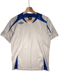 Umbro Vintage Panelled White & Blue Tee