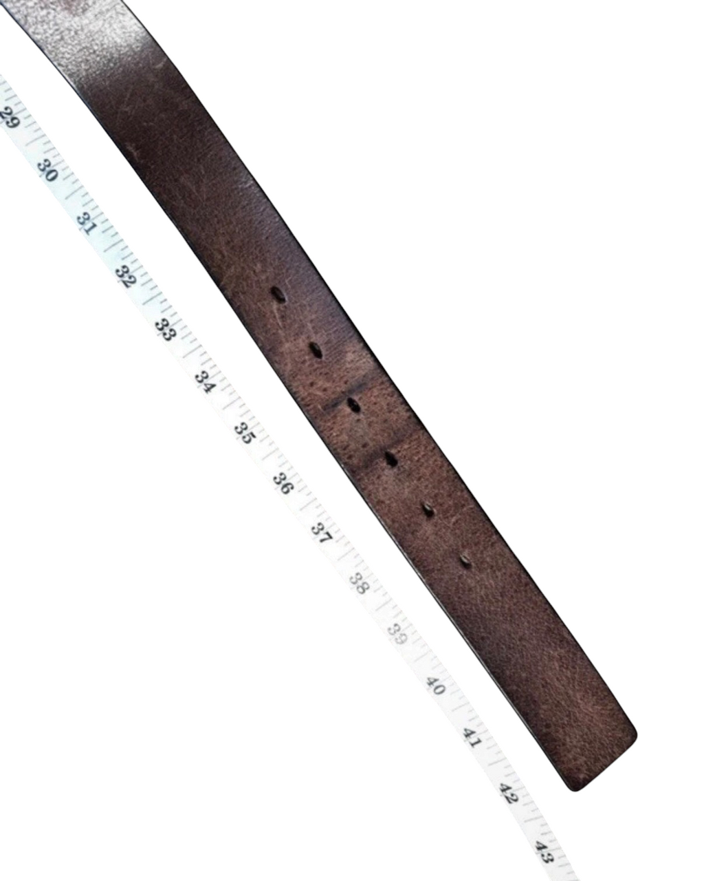 Vintage M&S Brown Genuine Leather Belt - 36w