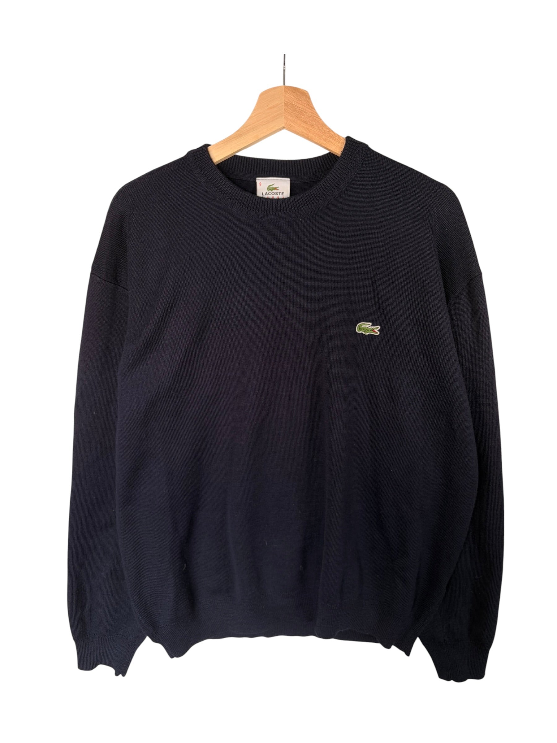 Lacoste Vintage Navy Crewneck Jumper