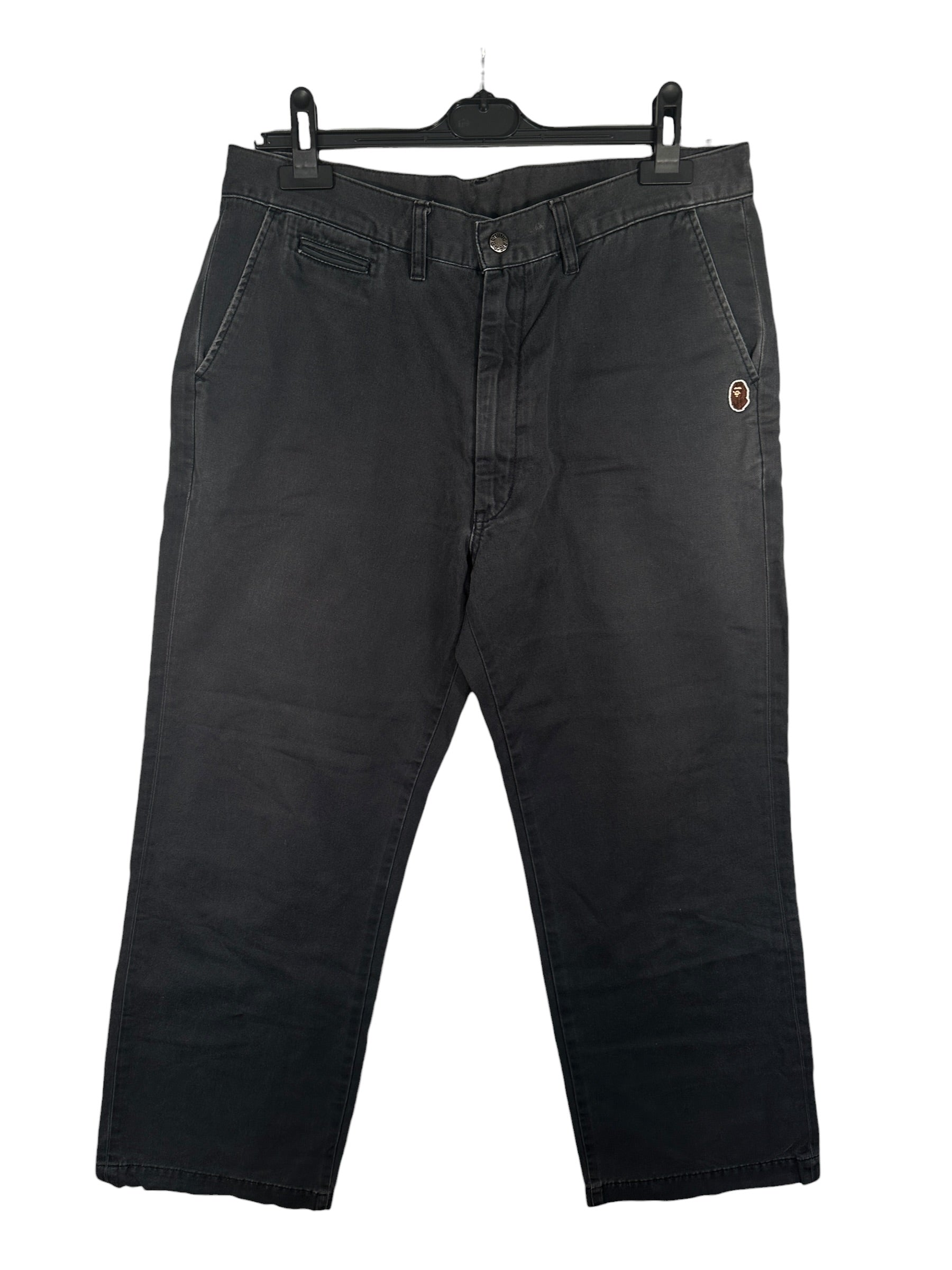 BAPE Premium Black Washed Jeans