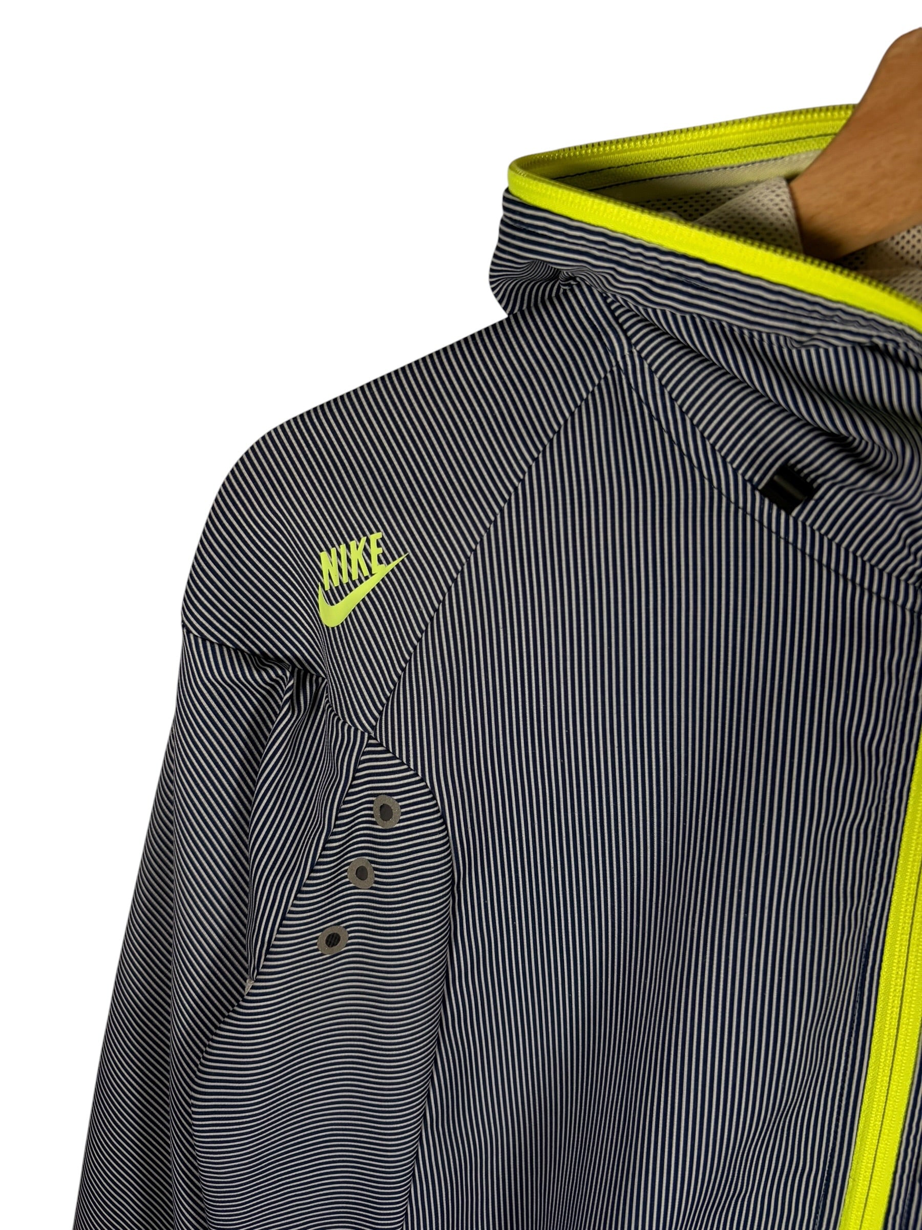 Nike Vintage 2000s Striped Blue Ninja Zip Jacket
